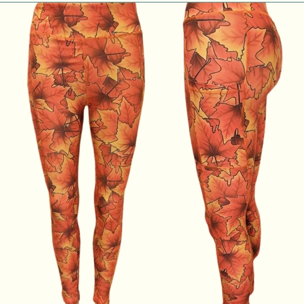 💕NWT Fall Leaves Leggings